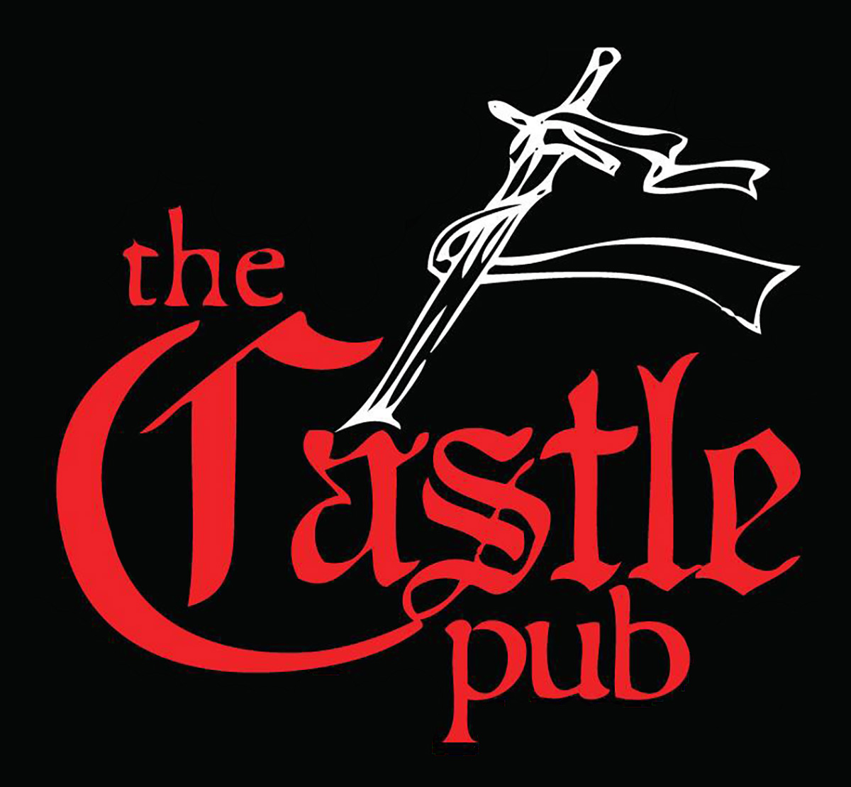 castle pub logo black